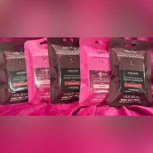 Set of five 1 oz moisturizing pocket size hand sanitizer sprays.